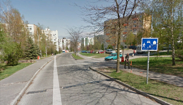 Obytná zóna (20 km/h) na Partizánskej