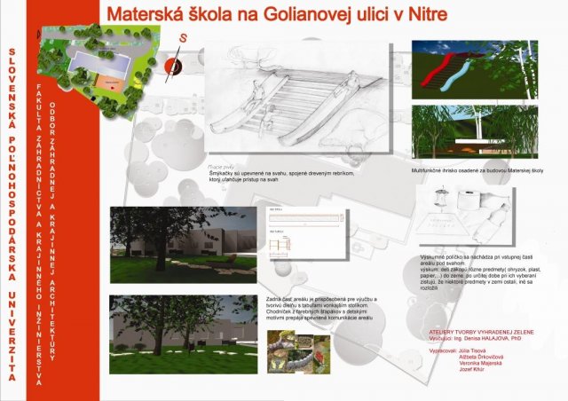 Škôlka v prírode - poznávanie prírody zmyslami (Materská škola na Golianovej ulicii)